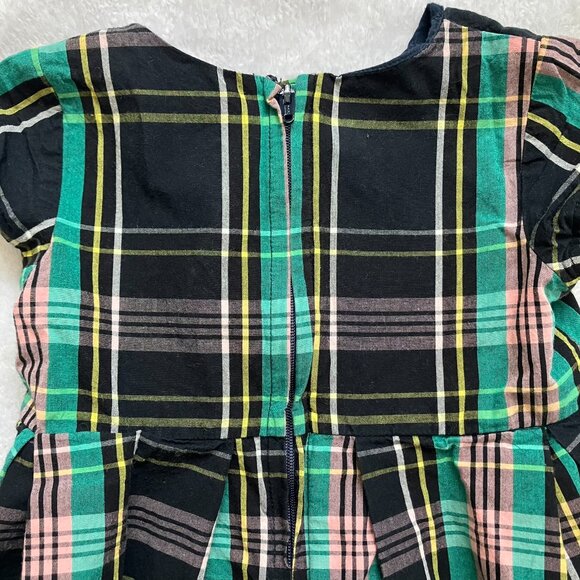 Joe Fresh 12-18M Plaid Pleated Dress 100% Cotton EUC Baby Girl - Picture 11 of 15